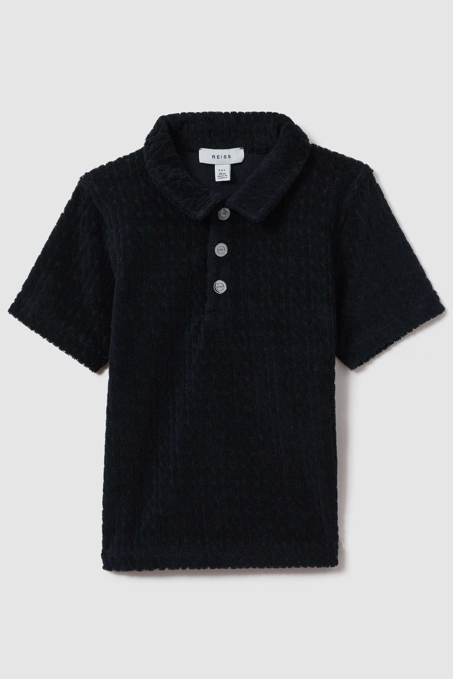 Reiss Kids' Iggy - Navy Towelling Polo Shirt, Uk 13-14 Yrs