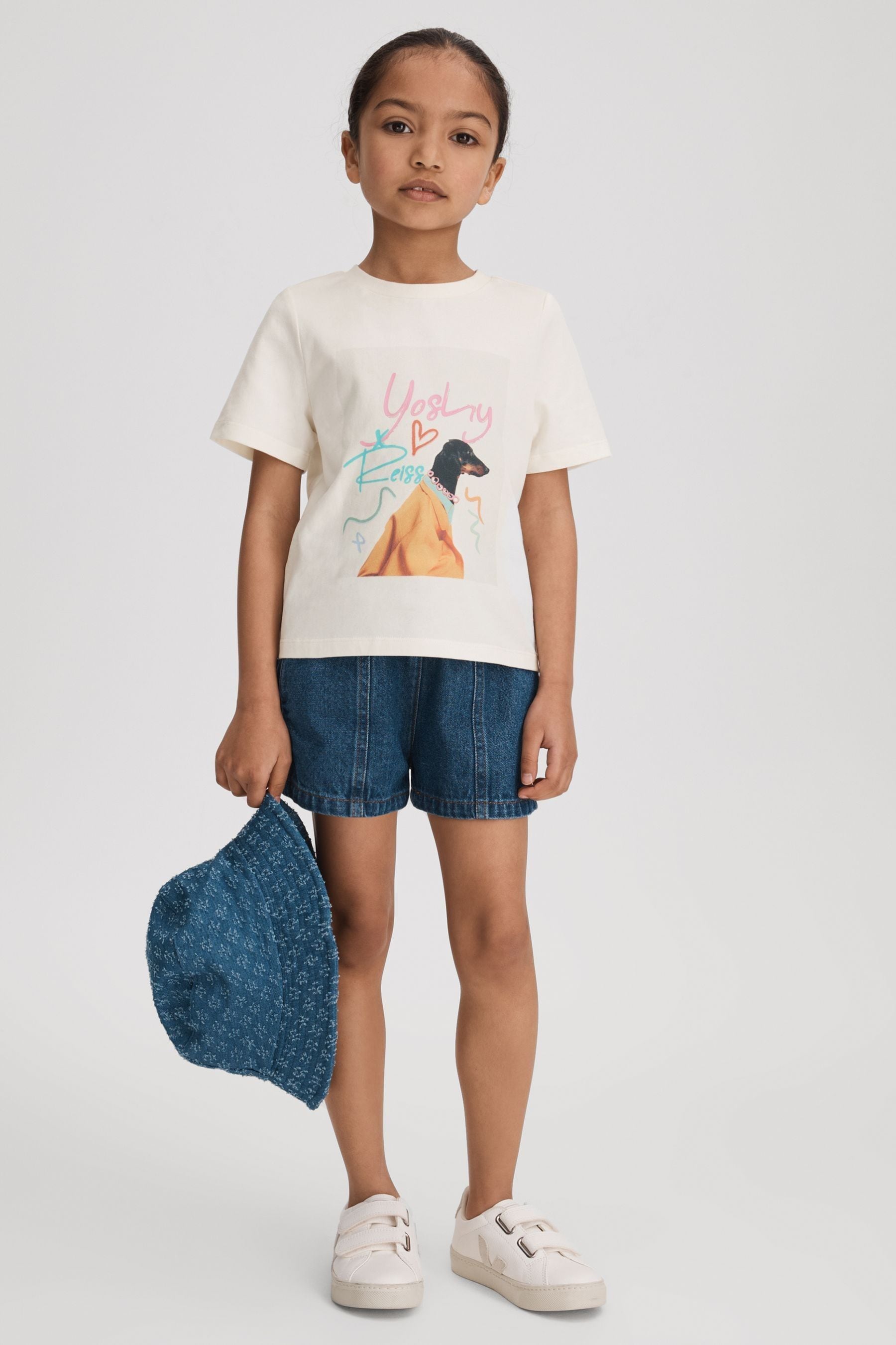 Shop Reiss Yoshy - Multi Junior Cotton Print T-shirt, Age 8-9 Years