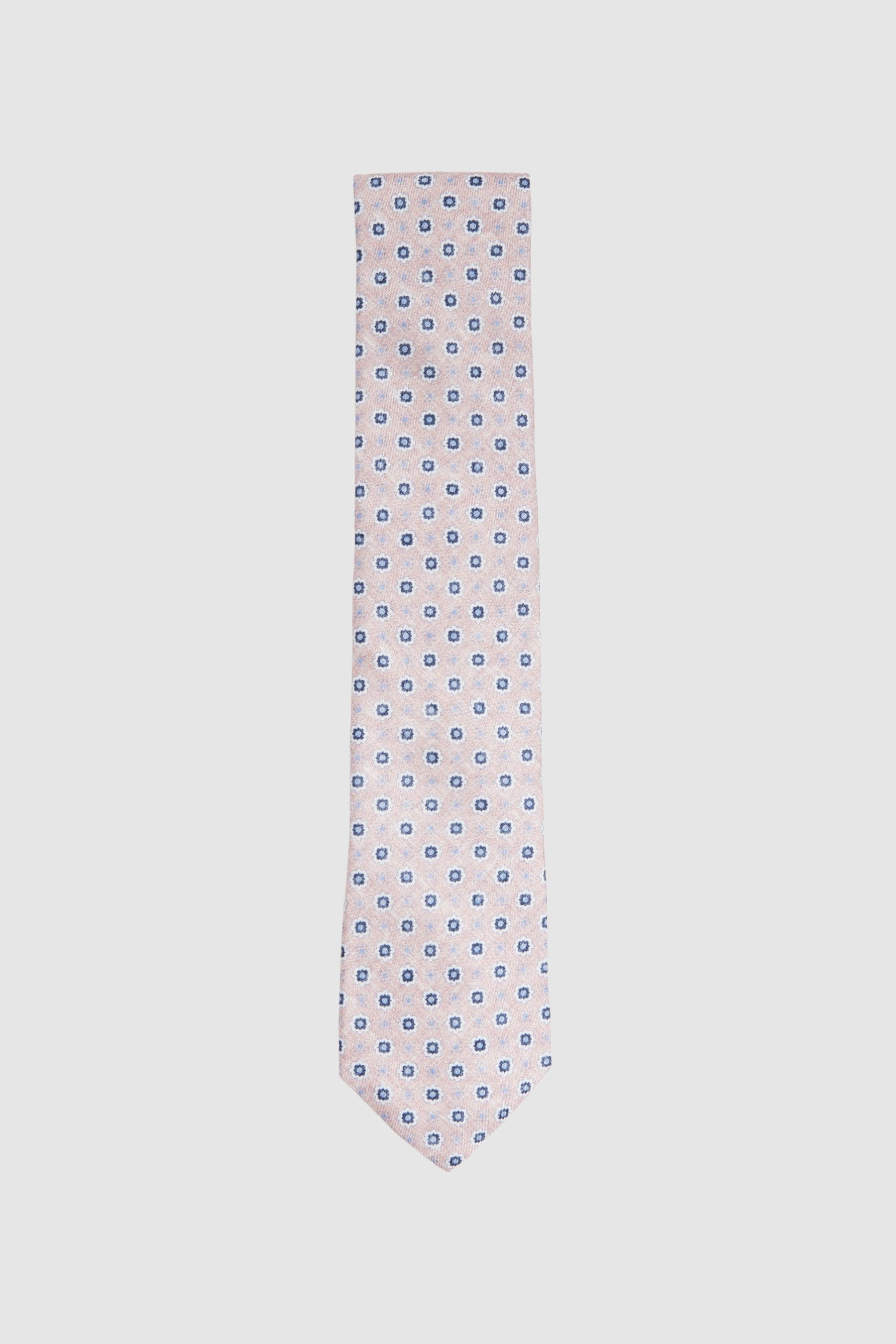 Reiss Basilica - Soft Rose Silk Floral Print Tie, In Multi