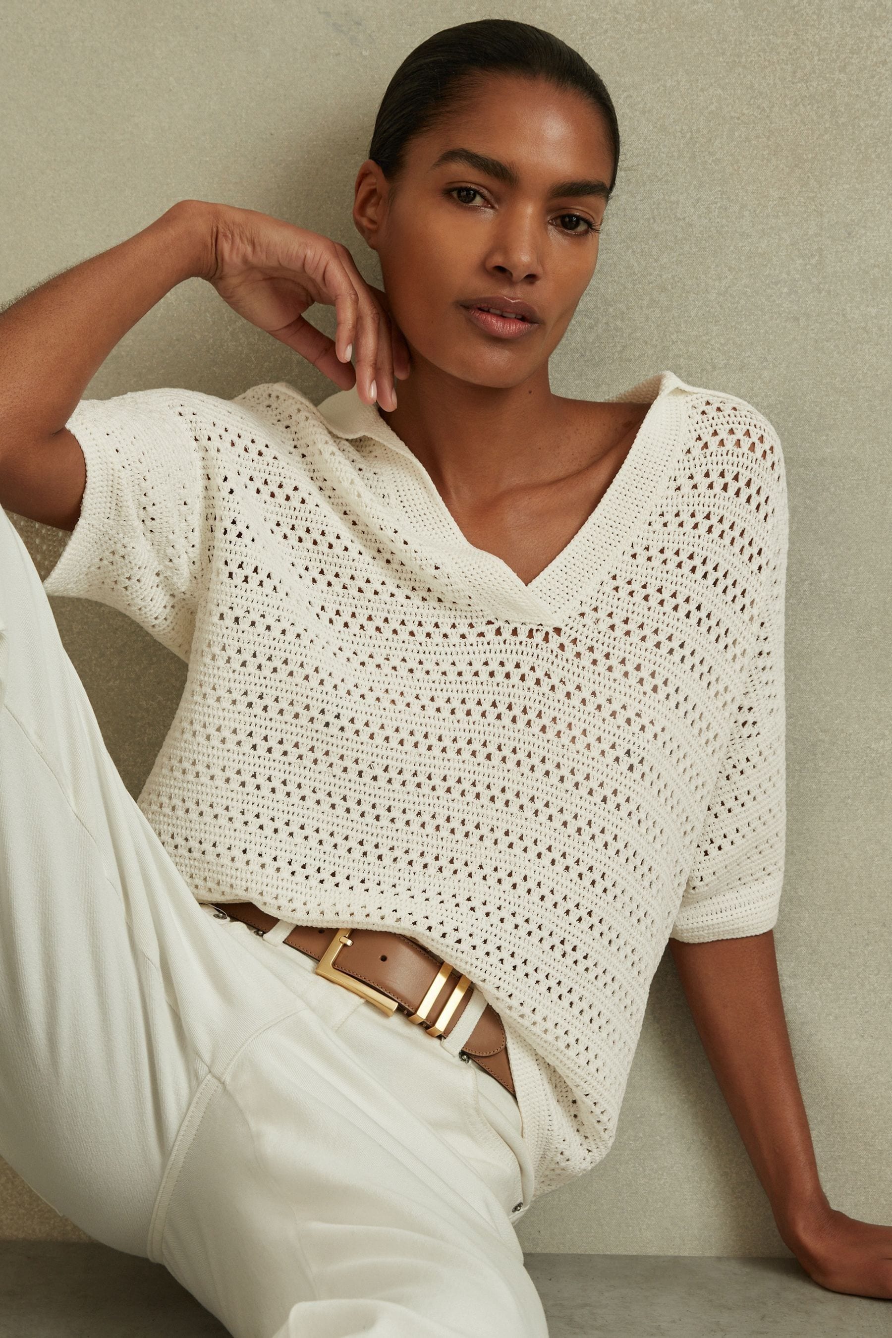 Carla - Ivory Knitted...