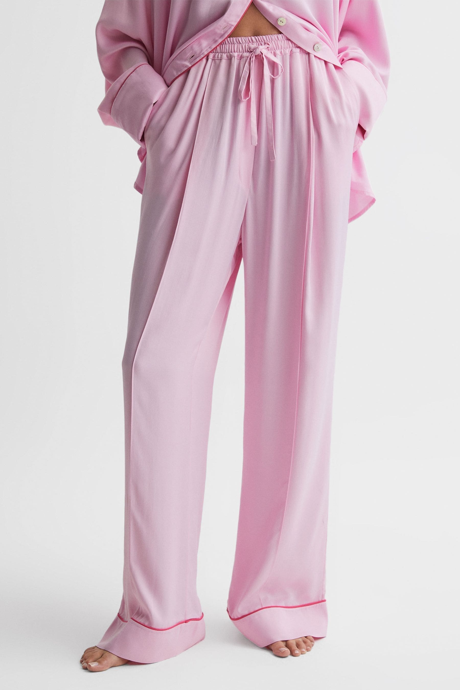 Shop Sleeper Relaxed Drawstring Trousers In Bubblegum