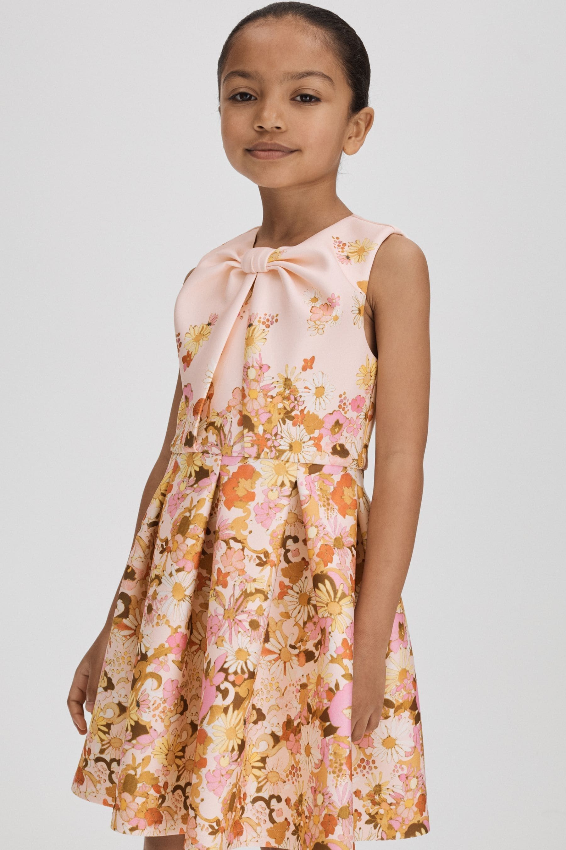 Josephine Multi Junior Scuba Knot Fit and Flare Dress