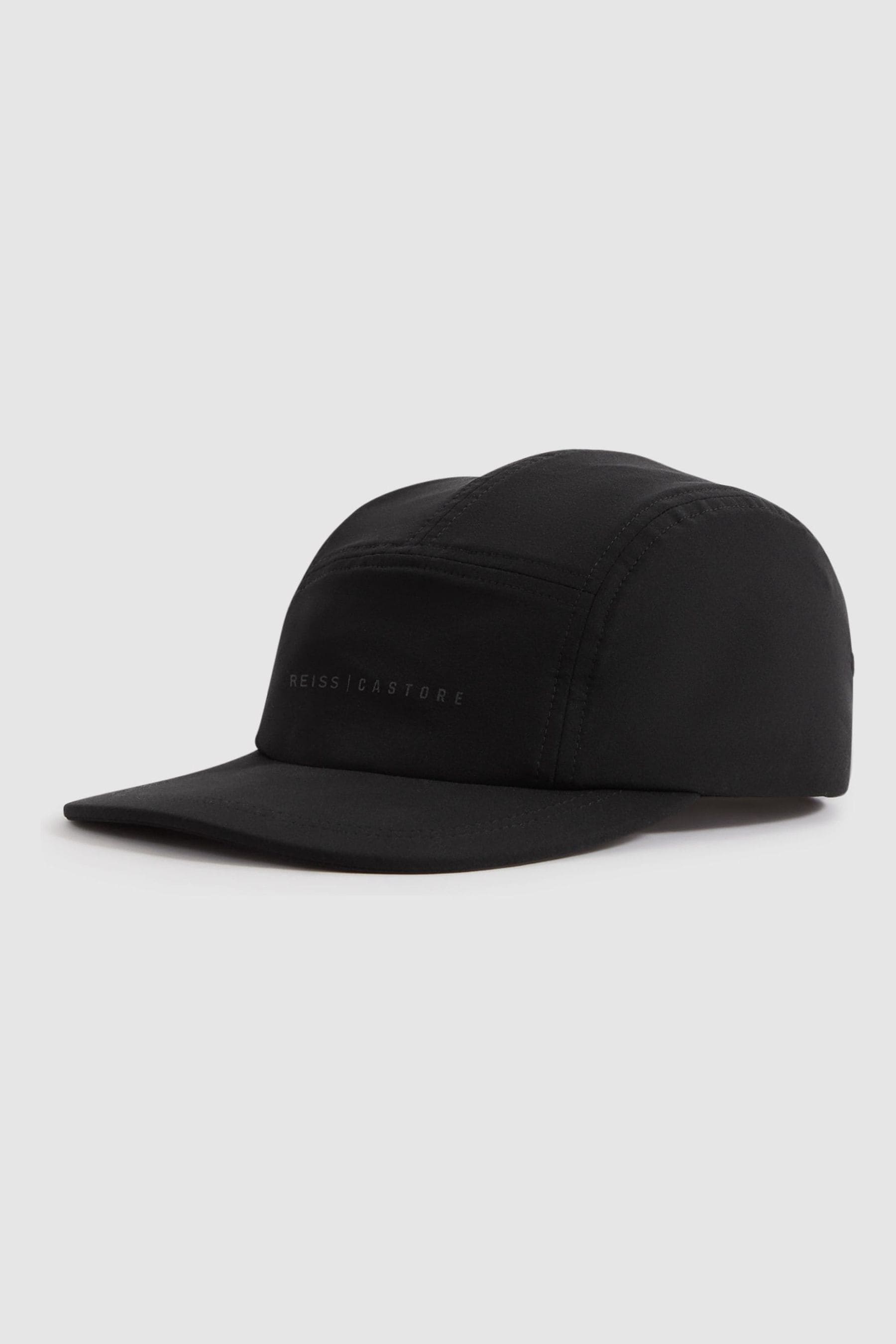 Reiss Remy - Onyx Black Castore Water Repellent Baseball Cap, In Blue
