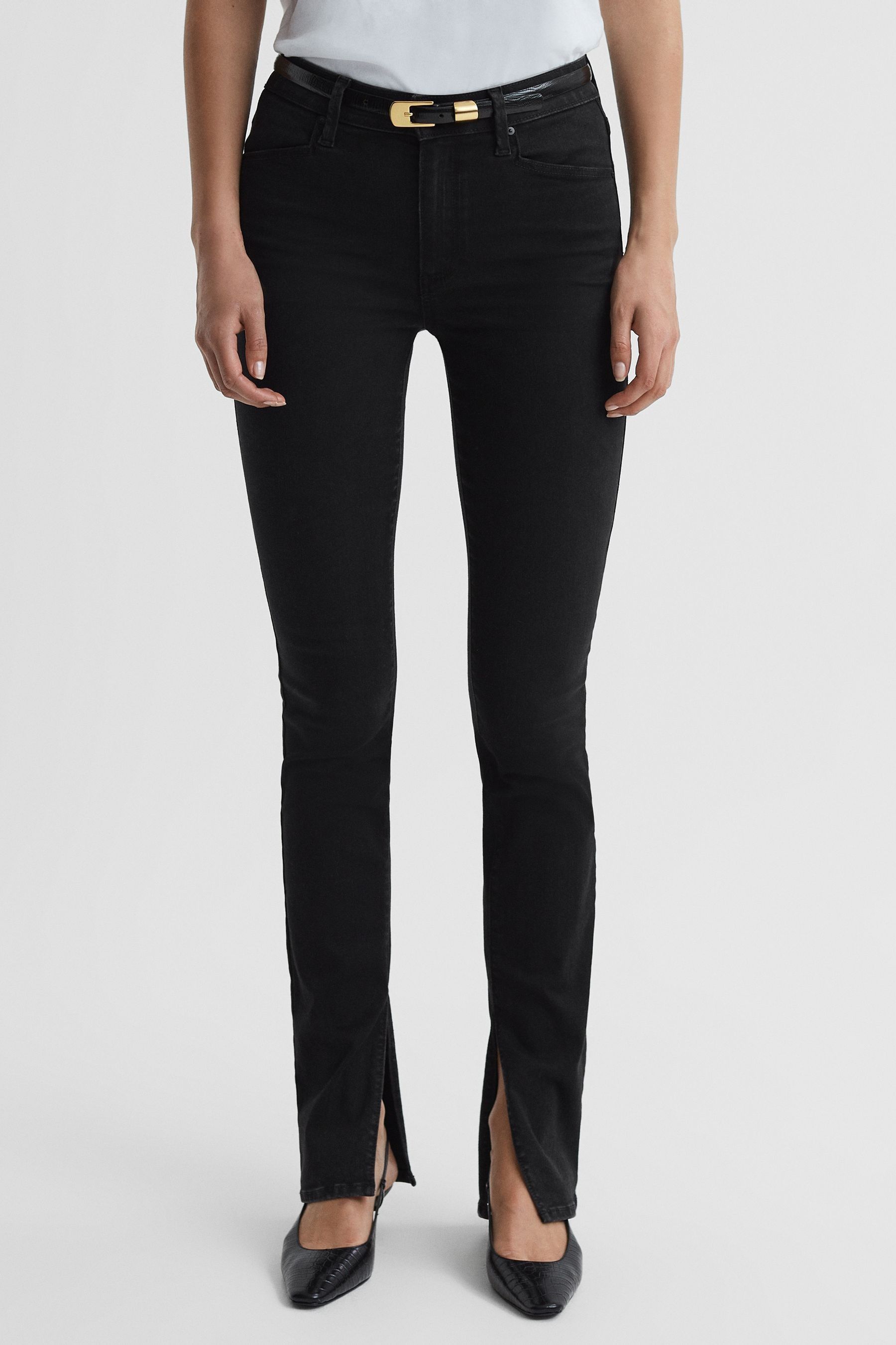 Paige Constance Jeans Cotton Plain, Slater Size: 25
