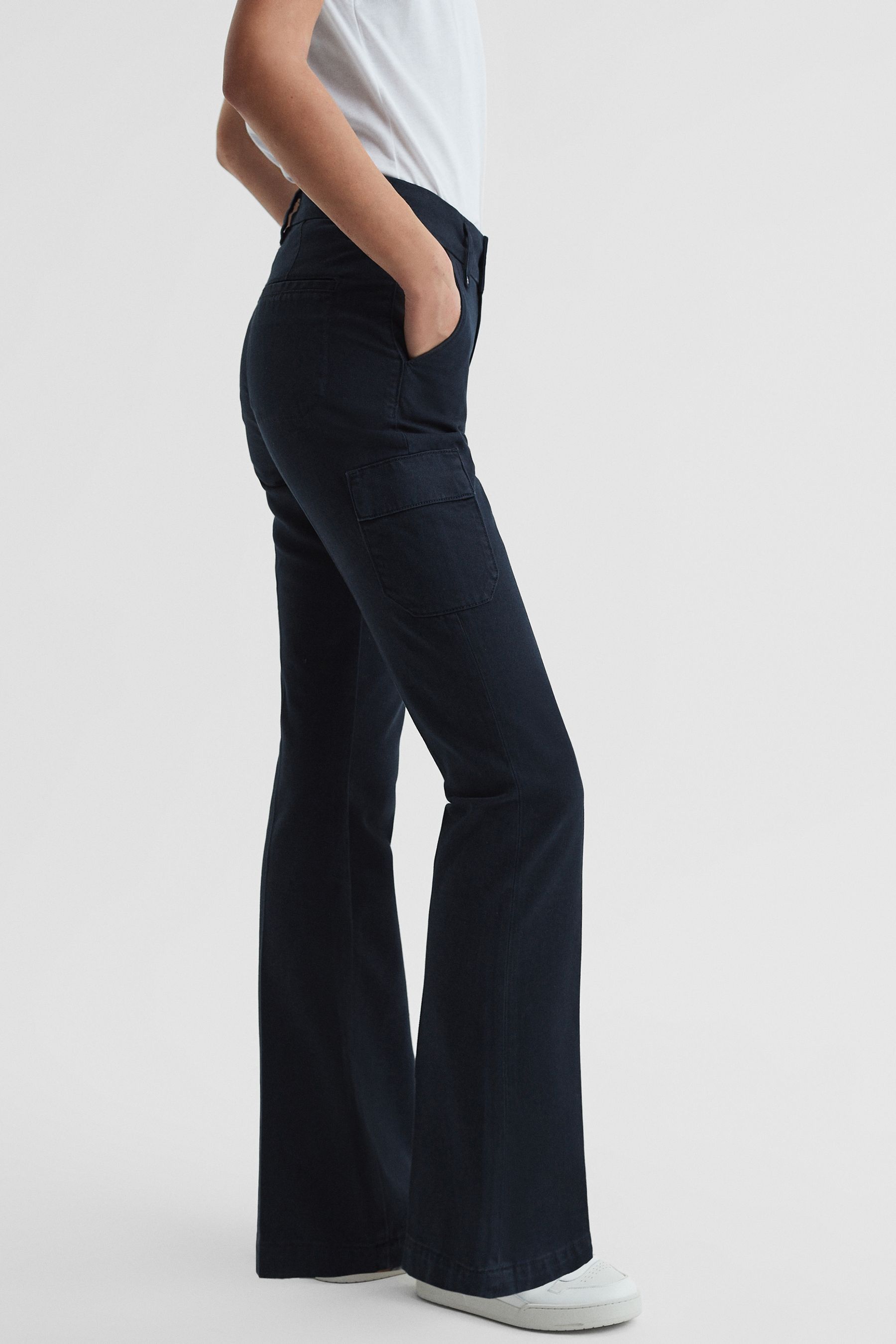 Paige Flared Cargo Trousers