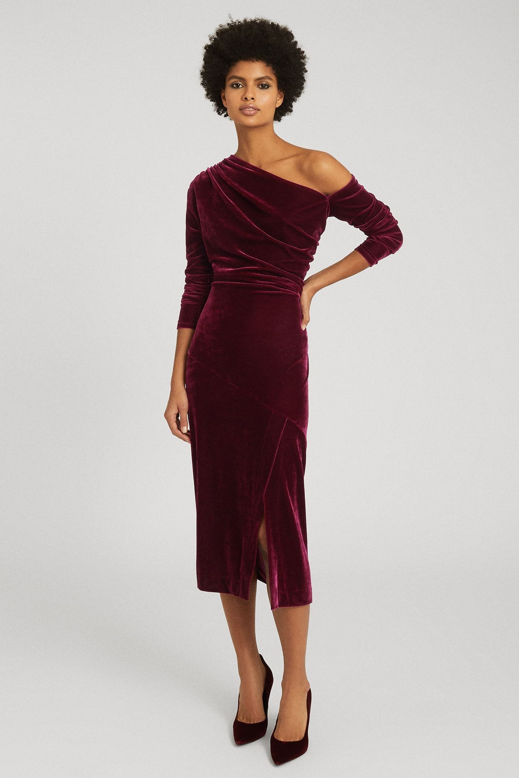 Bella - Berry Velvet Midi...