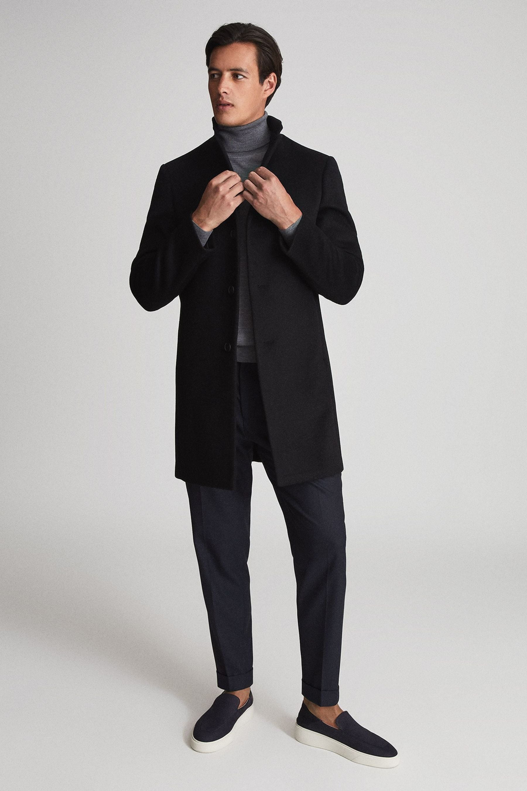Reiss gable wool new arrivals epsom coat navy