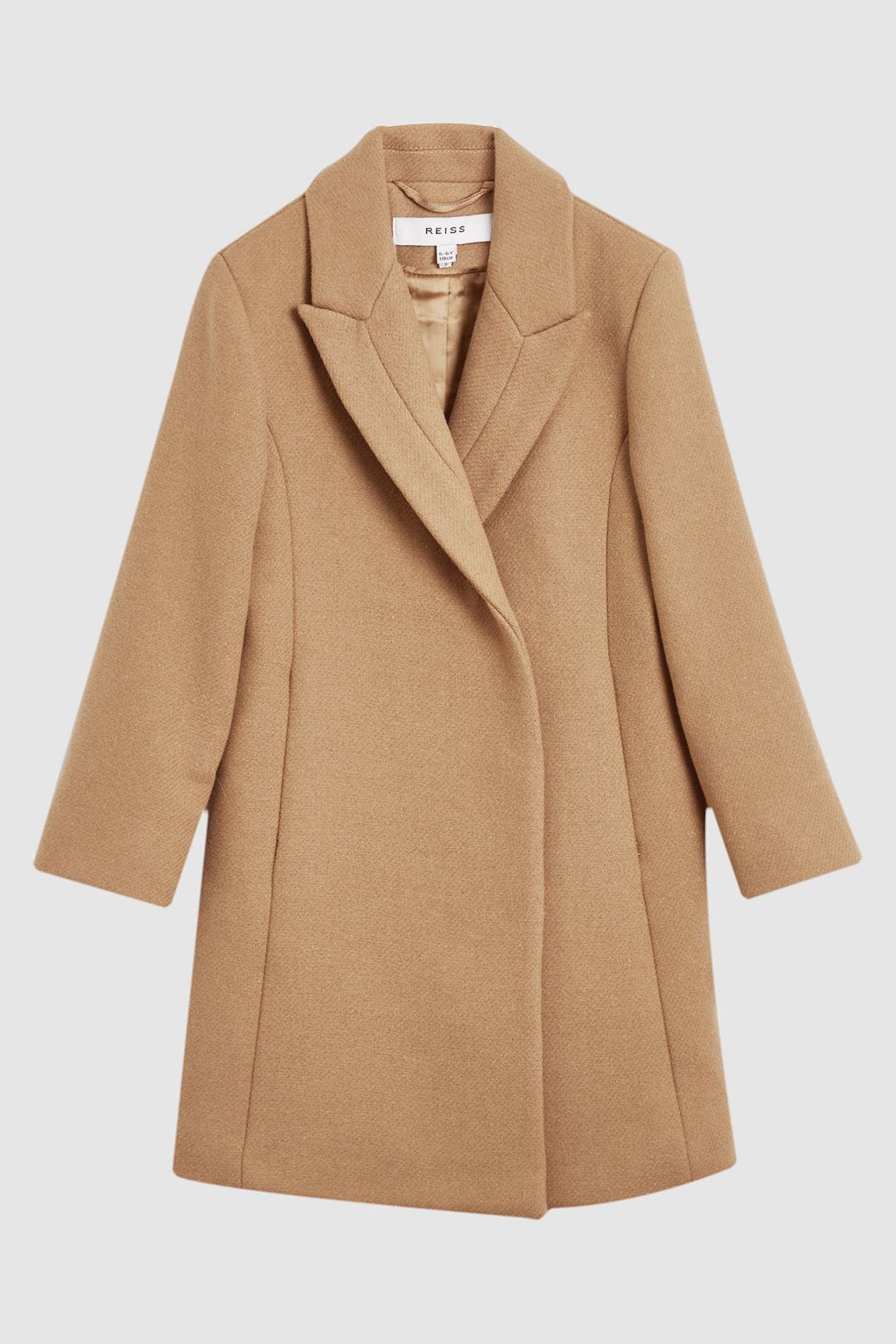 Reiss Hettie Jacket Wool Blend Tailored Blazer in Soft Grey