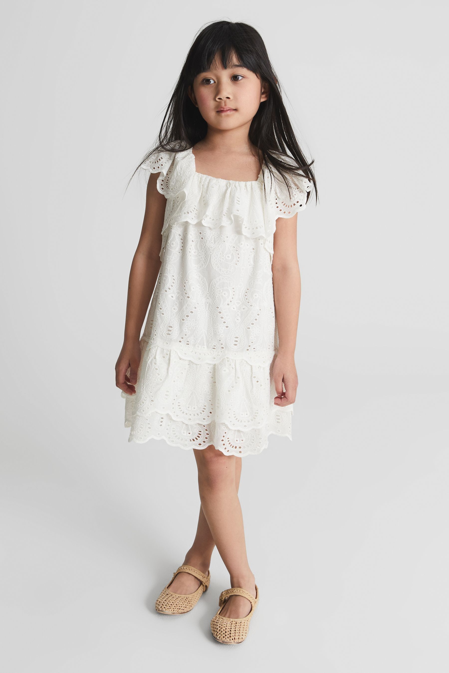 Sia - Ivory Jr Lace Mini Dress