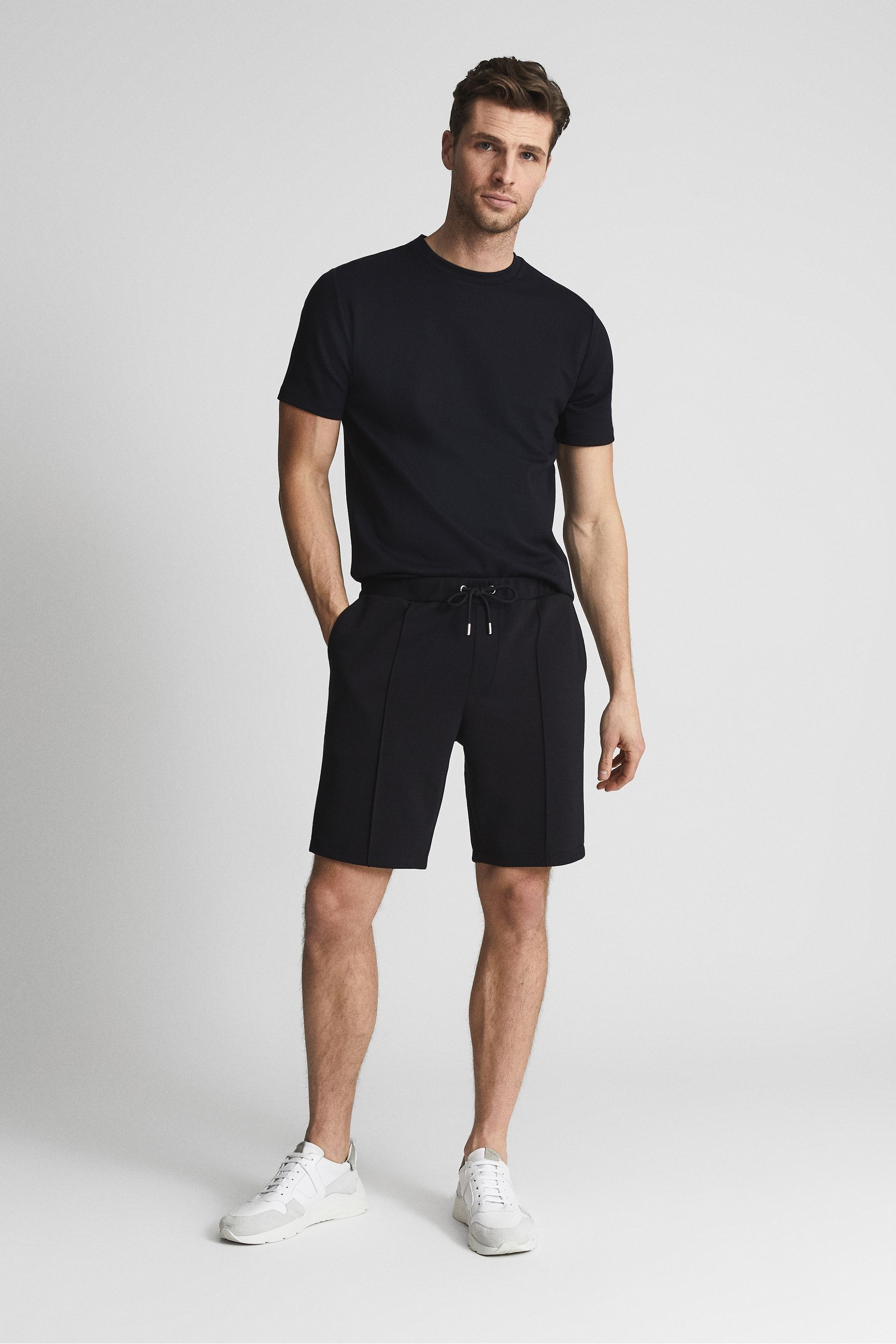 Dale - Navy Jersey Shorts