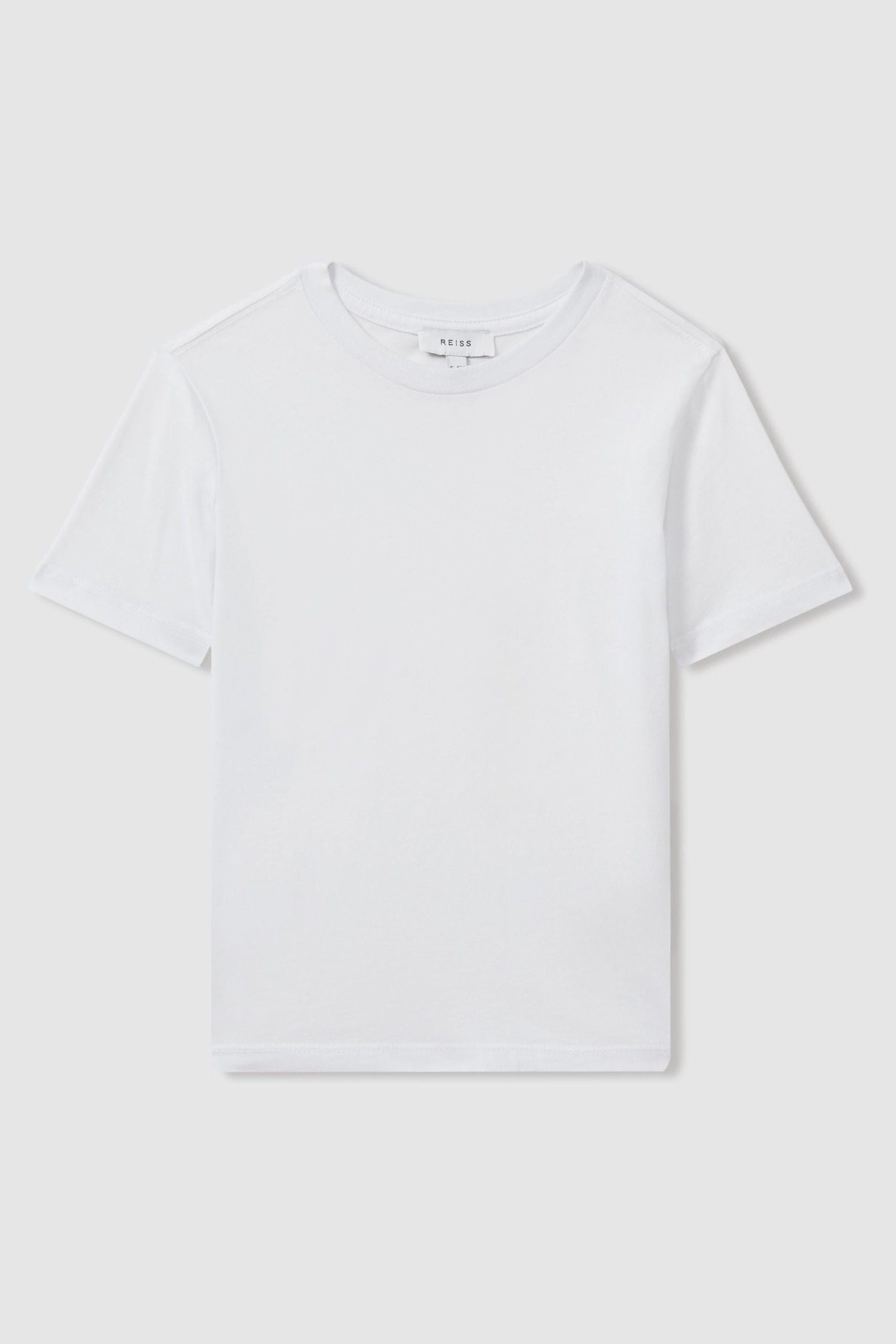 Reiss Kids' Bless - White Senior Crew Neck T-shirt, Uk 9-10 Yrs