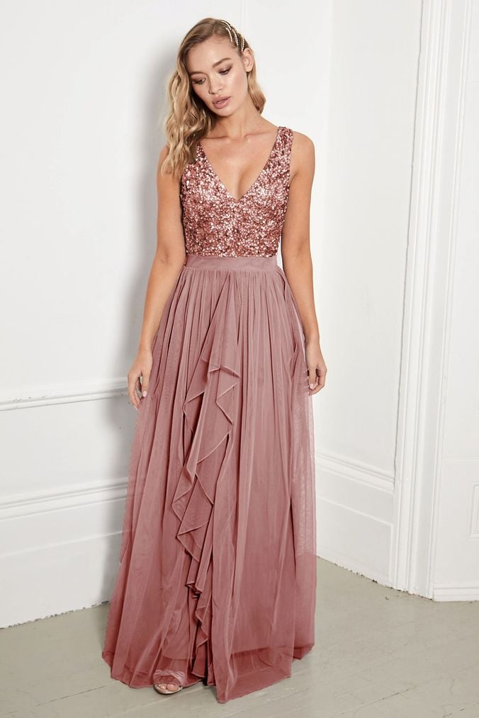 sistaglam sequin maxi dress