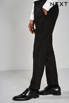 Tuxedo Trousers With Contrast Tape Detail