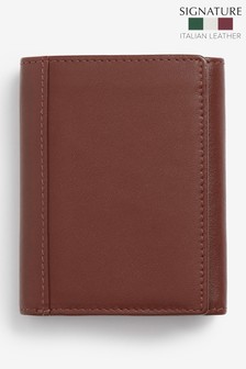 Signature Italian Leather Extra Capacity Trifold Wallet