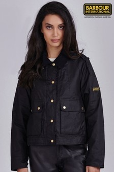 next navy wax jacket