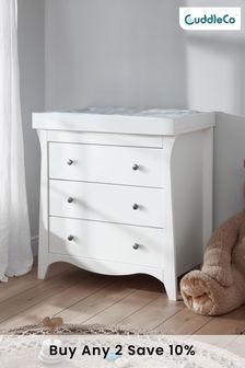 Clara 3 Drawer Dresser & Changer In White By Cuddleco (106269) | £329