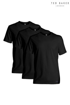 Ted Baker Black Crew Neck T-Shirts 3 Pack (106332) | £40