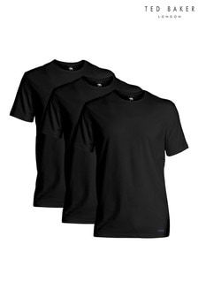 Ted Baker Black Crew Neck T-Shirts 3 Pack