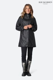 Ilse Jacobson Black Waterproof Raincoat