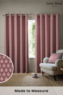Emily Bond Raspberry Pink Jaipur Made to Measure Curtains