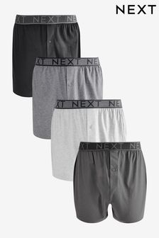 Loose Fit Pure Cotton Boxers 4 Pack