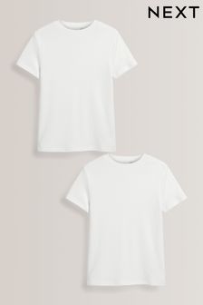 White 2 Pack Short Sleeved Thermal Tops (2-16yrs) (114593) | £13 - £17