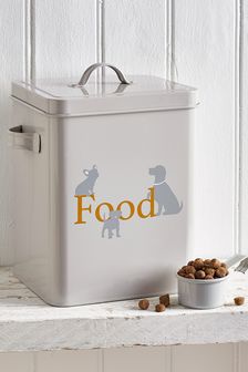 Grey Large Pet Food Storage Tin (116021) | £18