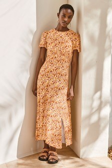 next floral midi dress