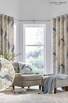 Duck Egg Belvedere Unlined Lined  Eyelet Curtains