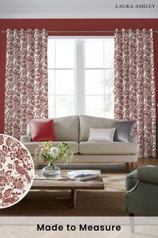Crimson Red Adain Palace made to measure Curtains
