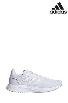 womans white adidas trainers