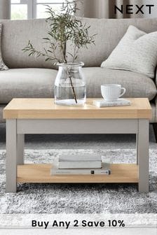 Malvern Dove Grey Extending Side to Coffee Table