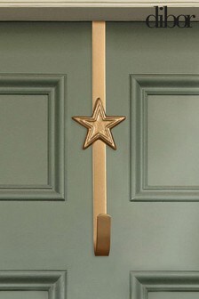 Dibor Gold Christmas Gold Star Wreath Hanger (125380) | £15