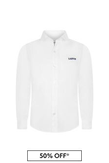 Lanvin Boys White Cotton Shirt