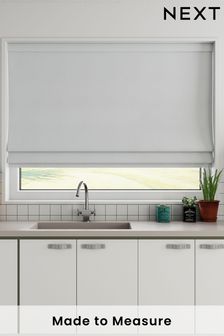 White Cotton Made To Measure Roman Blind (127510) | £52