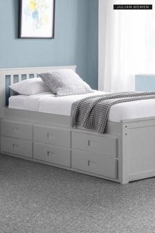 Julian Bowen Grey Maisie 3 Drawer Storage Bed with Pull Out Underbed