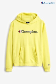girls yellow champion hoodie