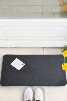 2 Pack Grey Washable Doormats (129584) | £14