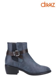 Divaz Blue Farrah Ankle Boots (130361) | £60