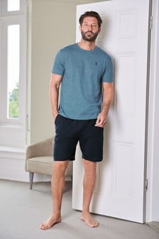 Latuza Men’s Short Sleeves and Shorts Pajama Set 