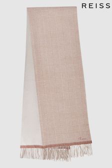 Reiss Eve Wool Blend Double-Sided Embroidered Scarf