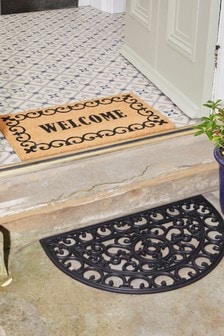 Pride Of Place Set of 2 Rochdale Rubber And Coir Indoor And Outdoor Use Doormat Set