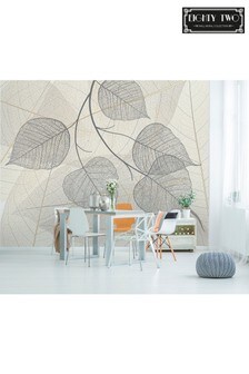 Eighty Two Natural Exclusive To Next Fossil Leaf Wall Mural (134808) | £70