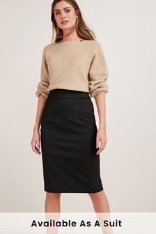 Black Tailored Fit Pencil Skirt (135916) | £26