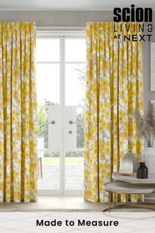 Scion Living Exclusively at Next Ochre Yellow Ranni Made to Measure Curtains