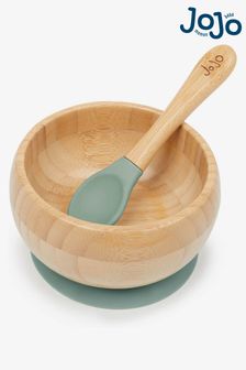 JoJo Maman Bébé Bamboo Suction Bowl & Spoon Set