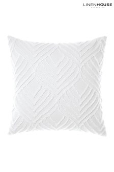 Linen House White Palm Springs Textured Pillowcase Sham