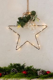 Black Lit Christmas Hanging Star Decoration (139234) | £15 - £35