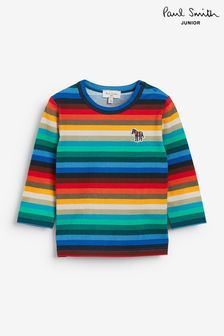 Paul Smith Junior Multi Stripe Logo T-Shirt
