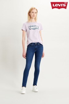 levi's skinny women's blue jeans